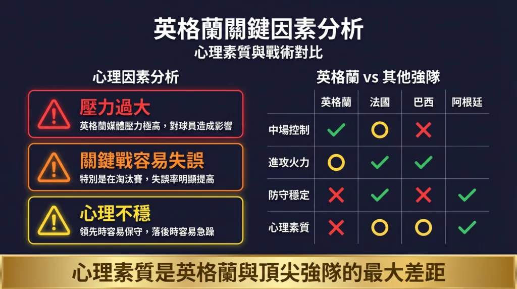 2026世界盃英格蘭國家隊關鍵因素